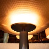 Vintage floor lamp by Artemide in glass, minimalist uplight from the 80s.