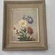 Antique floral painting from France, mid-20th century