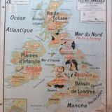 School map Vidal-Lablache No. 28 British Isles