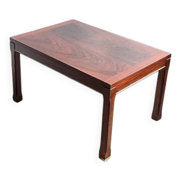 Table d'appoint moderne en acajou et en bois de rose brésilien, Suède, vers les années 1960.