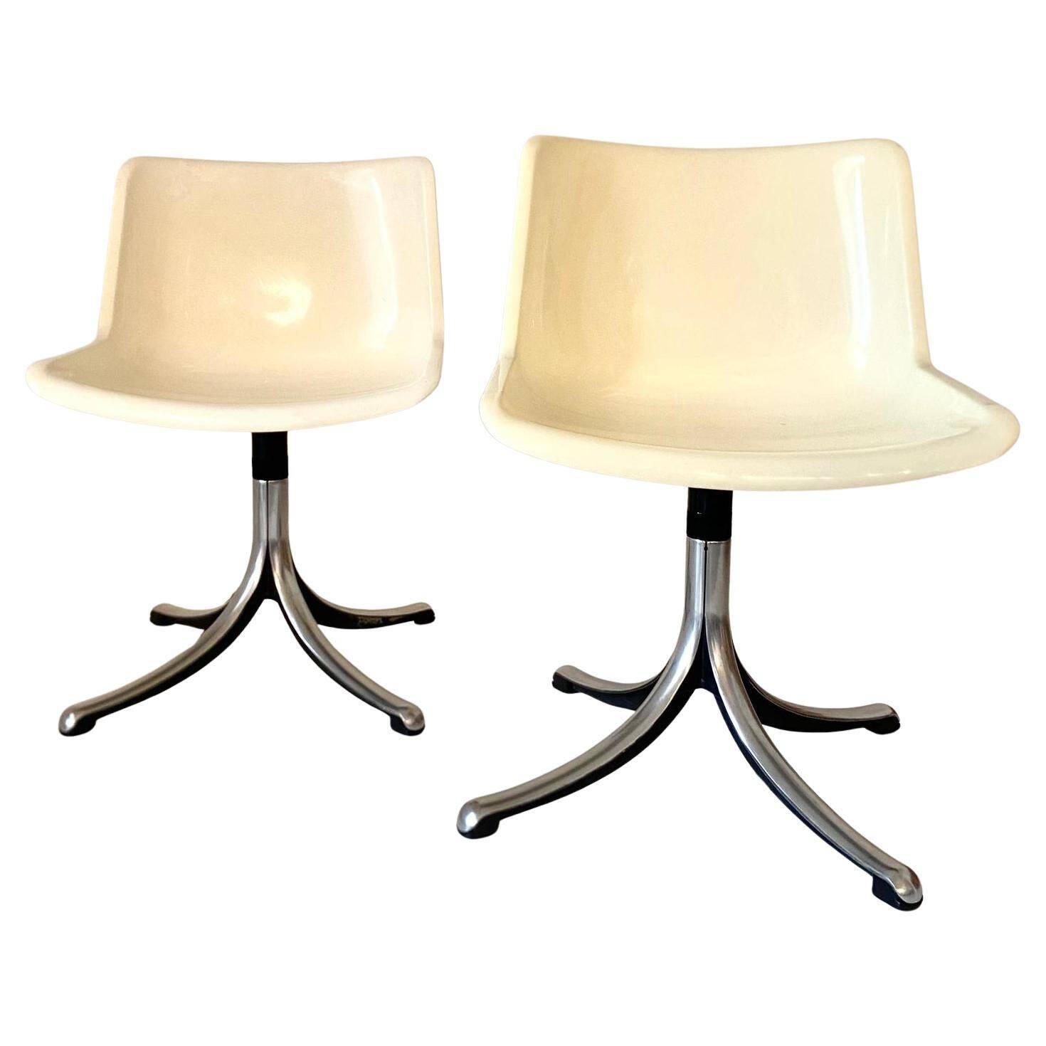 Set of three Modus Office Desk Chairs, Osvaldo Borsani for Tecno, Italy 1960