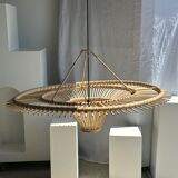 Suspension rattan saucer iron frame D:120 H:60