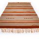 Tapis scandinave Art déco/fonctionnalisme à tissage plat. Dimensions : 242 x 154 cm (274 x 154 cm avec franges).