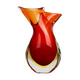 Vase Sommerso Murano, red glass
