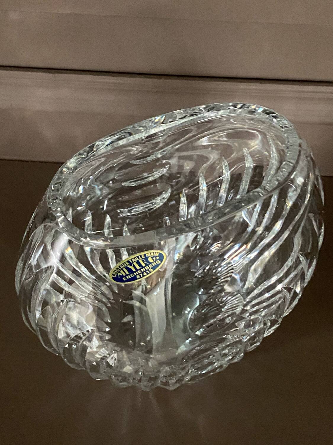 Vintage crystal vase