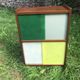 Vintage 60s storage display case with sliding windows
