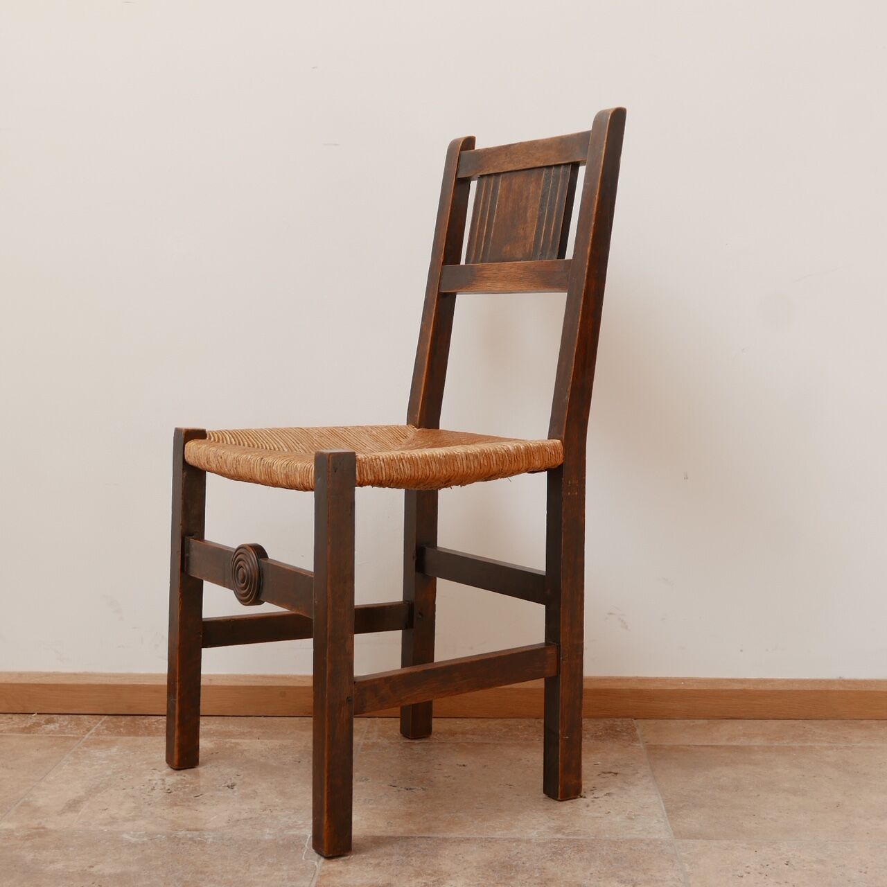 Set of six french mid-century dining chairs