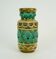 vintage bay keramik VASE relief pattern shades of green and beige