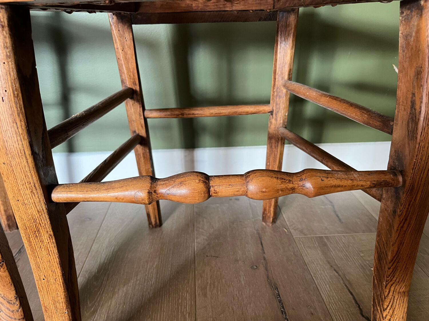 Pair of vintage chairs from the late 20th century with caning.