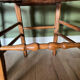 Paire de chaises anciennes fin XXe cannage