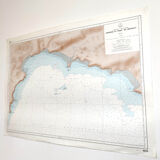 Vintage map Brittany Finistère Douarnenez Crozon Morgat 1977