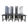 Vintage postmodern dining chairs set of 8, 1980s