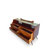 midcentury rosewood chest of drawers.