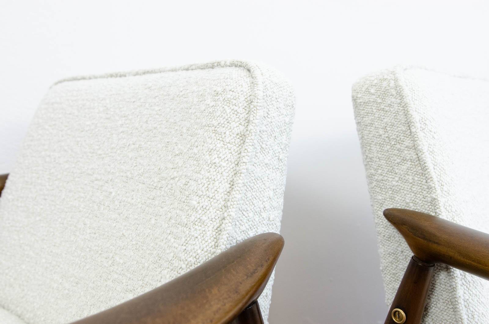 Mid-century armchairs GFM-87 by J. Kędziorek, GFM, Poland, 1960s, set of 2