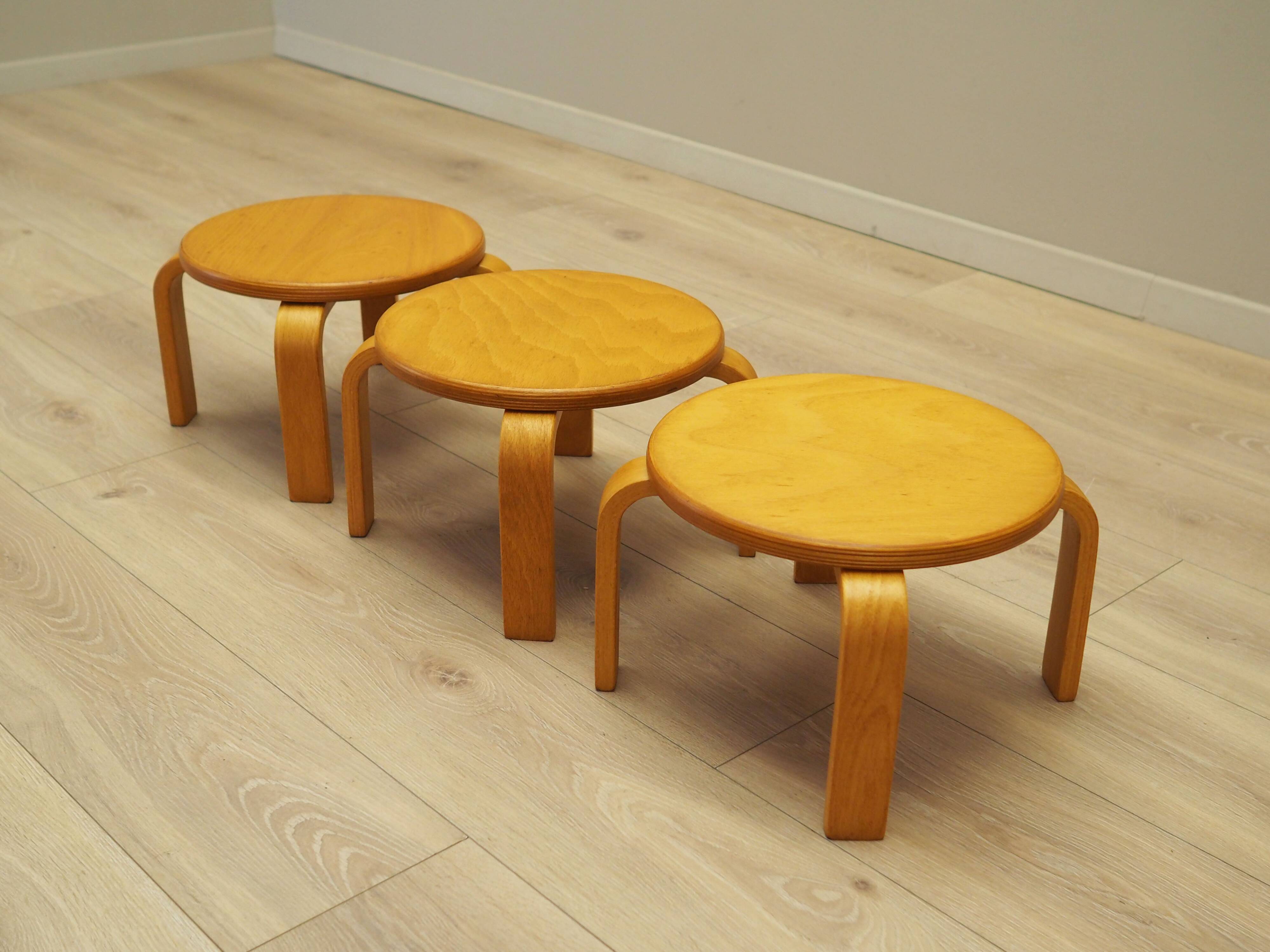 Set of three plant stands, Danish design, 1970s, production: Denmark