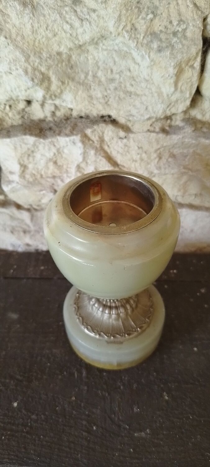Bougeoir Vintage en albâtre