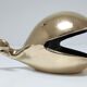 Zoomorphic ashtray massive brass whale 70s