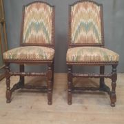 Paire de chaises d'époque Louis XIII