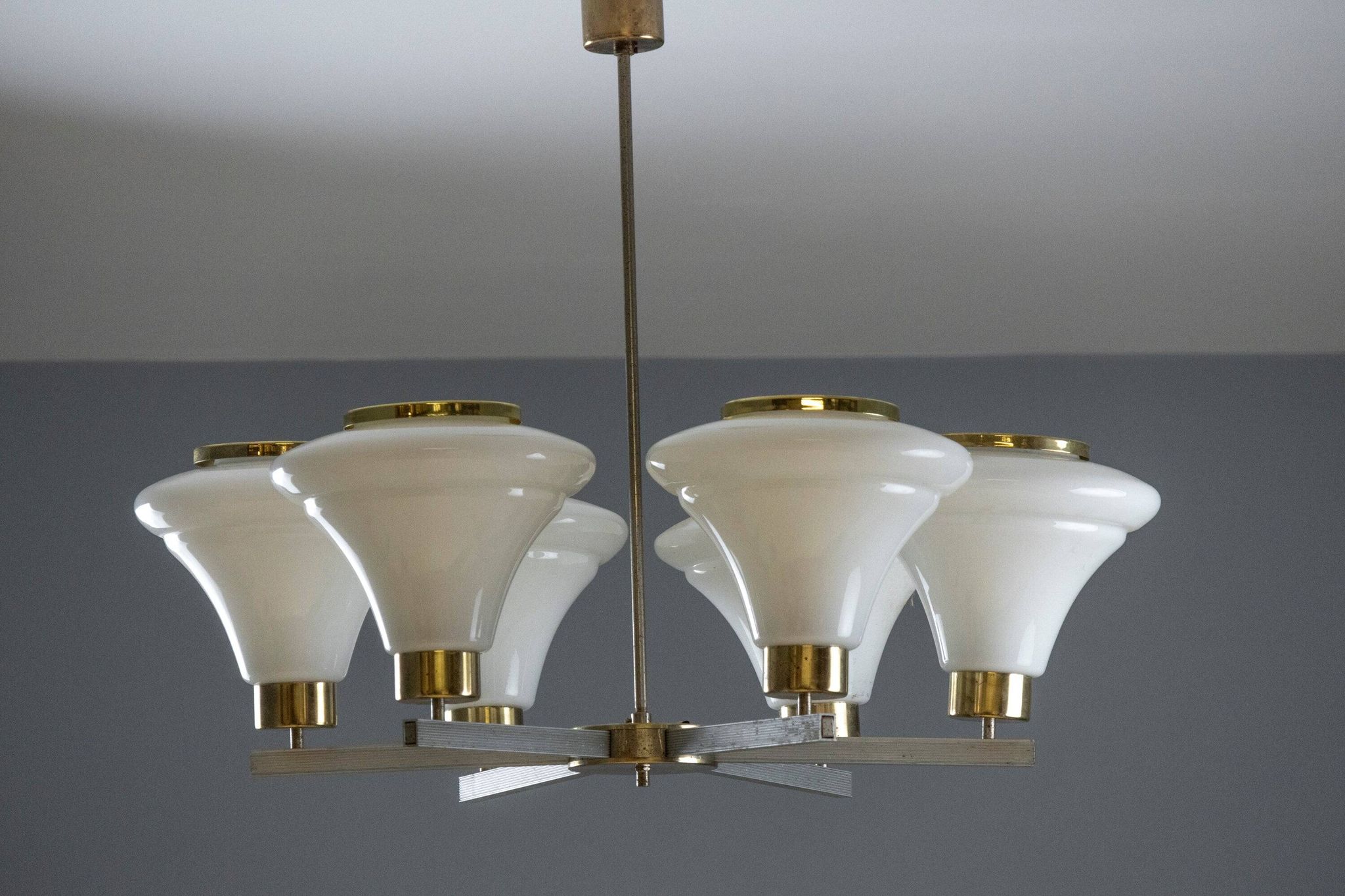 Mid-century chandelier, ceiling light by Josef Hurka, 1960s
