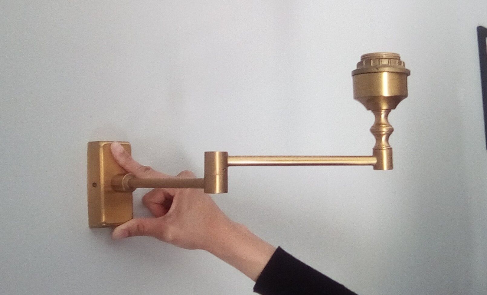 Pair of brass sconces 60/70s