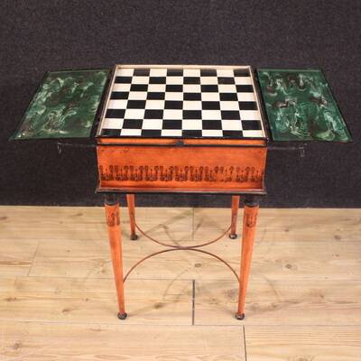 Table de jeu néoclassique élégante du 20e siècle