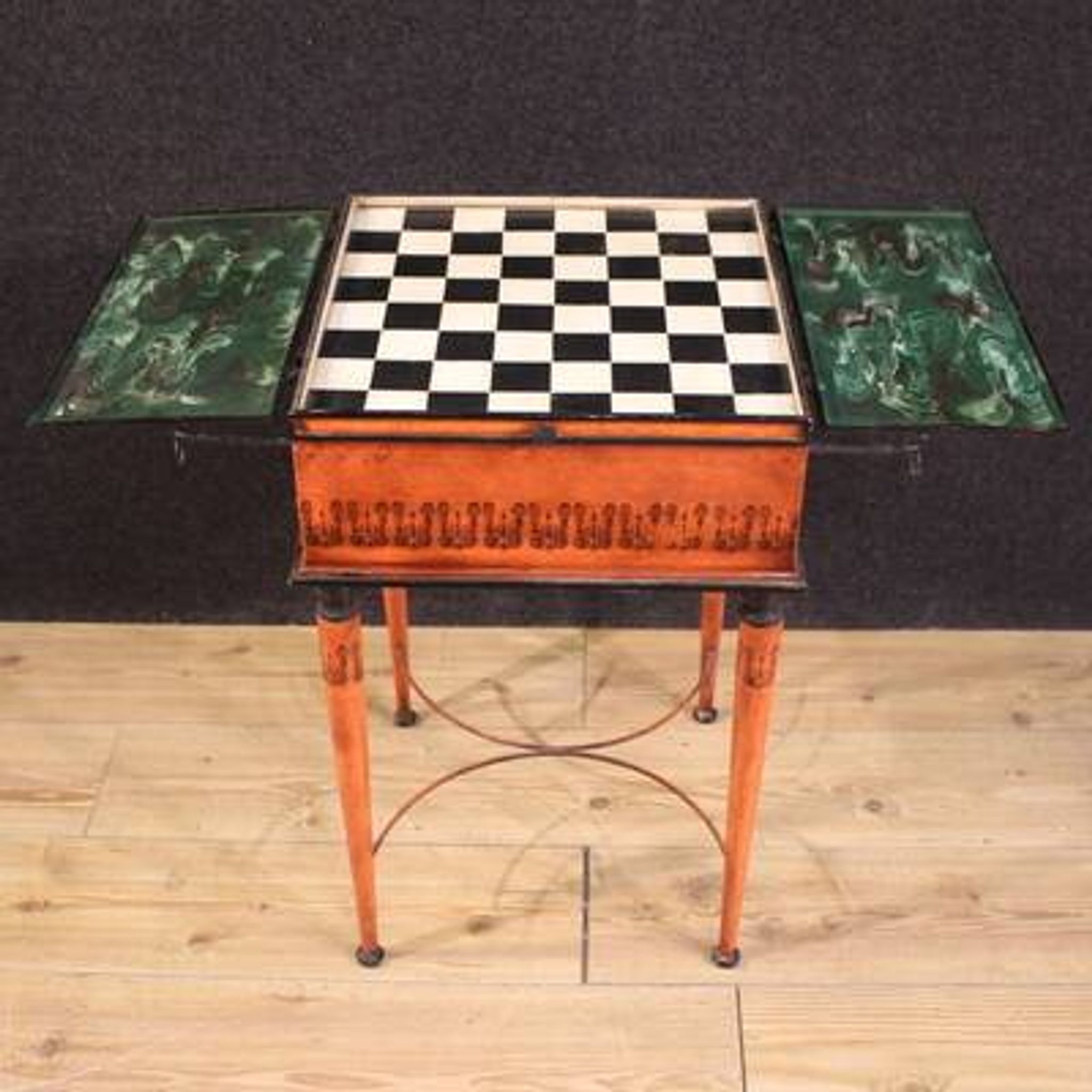 Table de jeu néoclassique élégante du 20e siècle