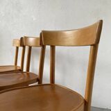 Set of three bistro chairs
