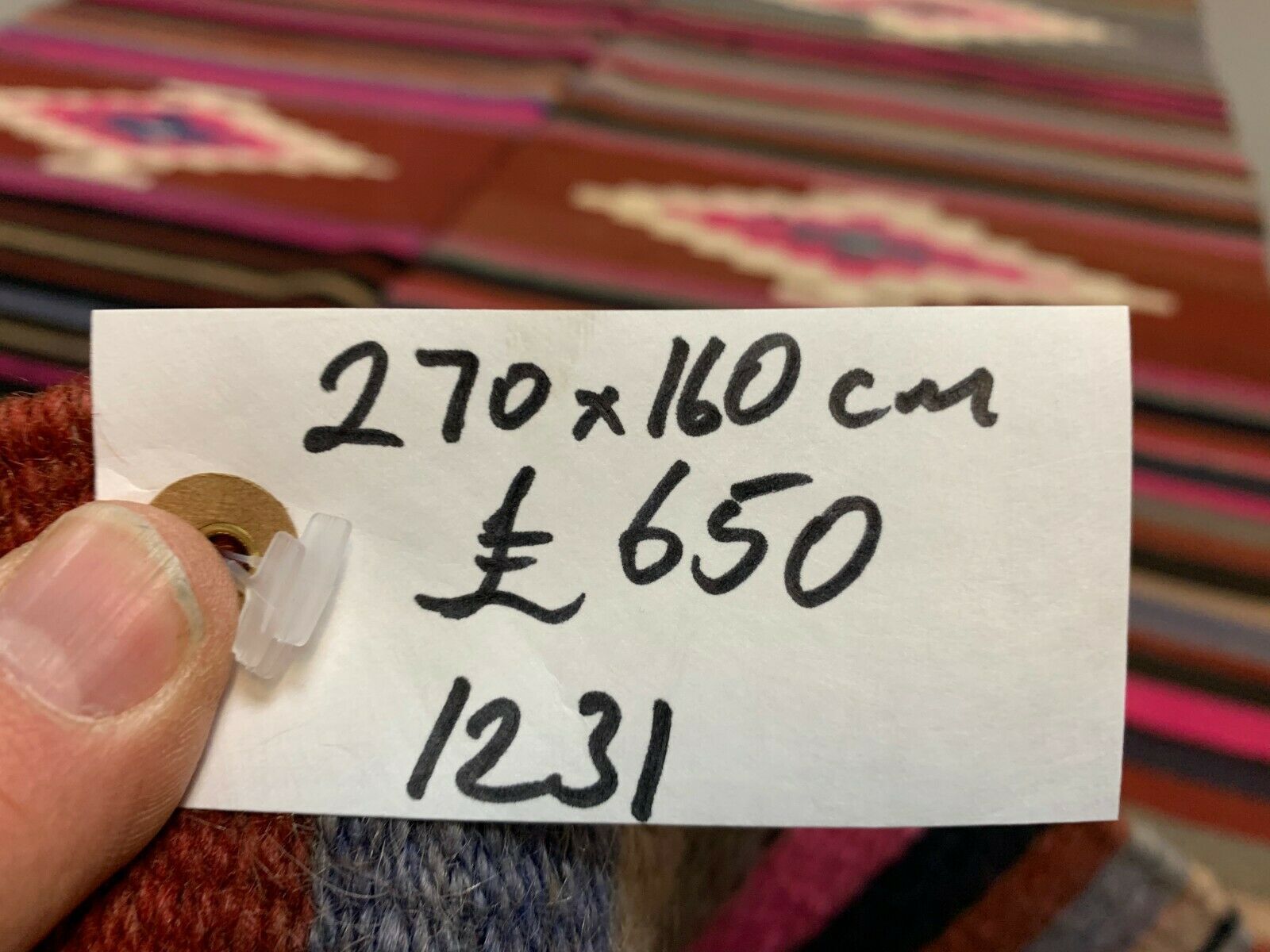 Turkish kilim 270x160 cm wool
