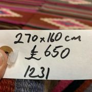 Turkish kilim 270x160 cm wool