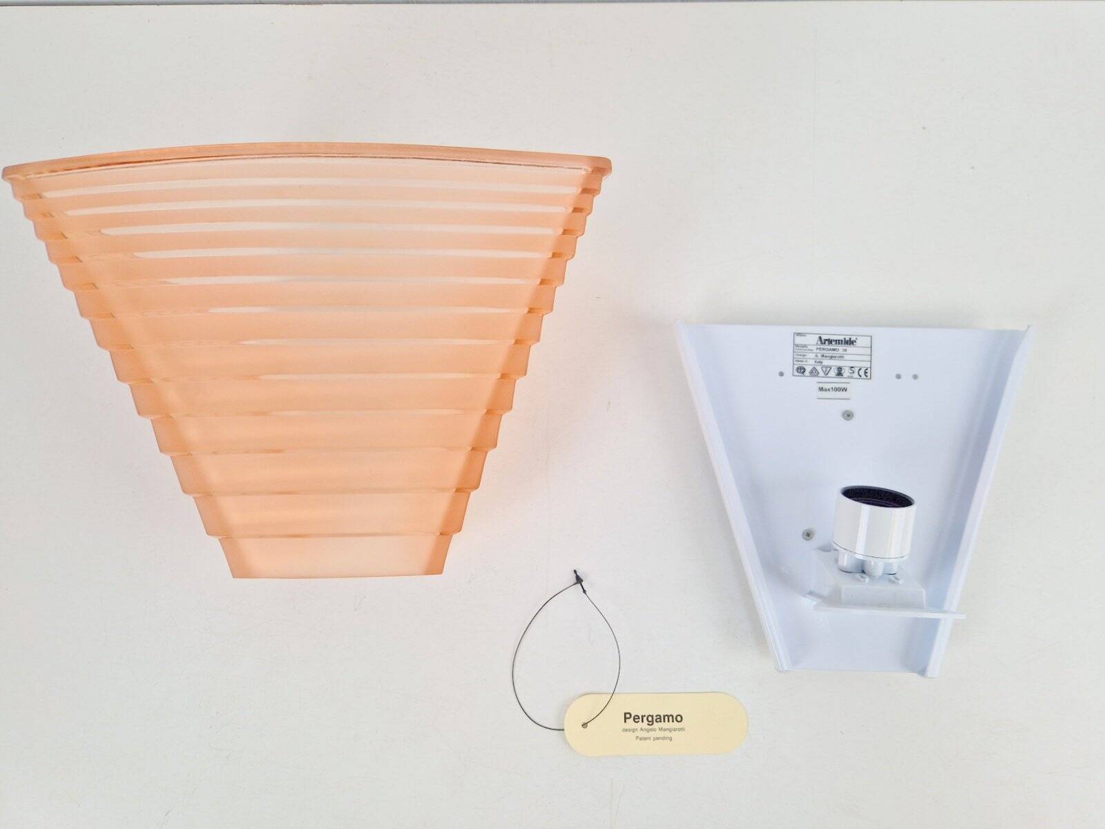 Vintage Pergamo 30 Wall Lamp by A. Mangiarotti for Artemide, Italy, 1980s