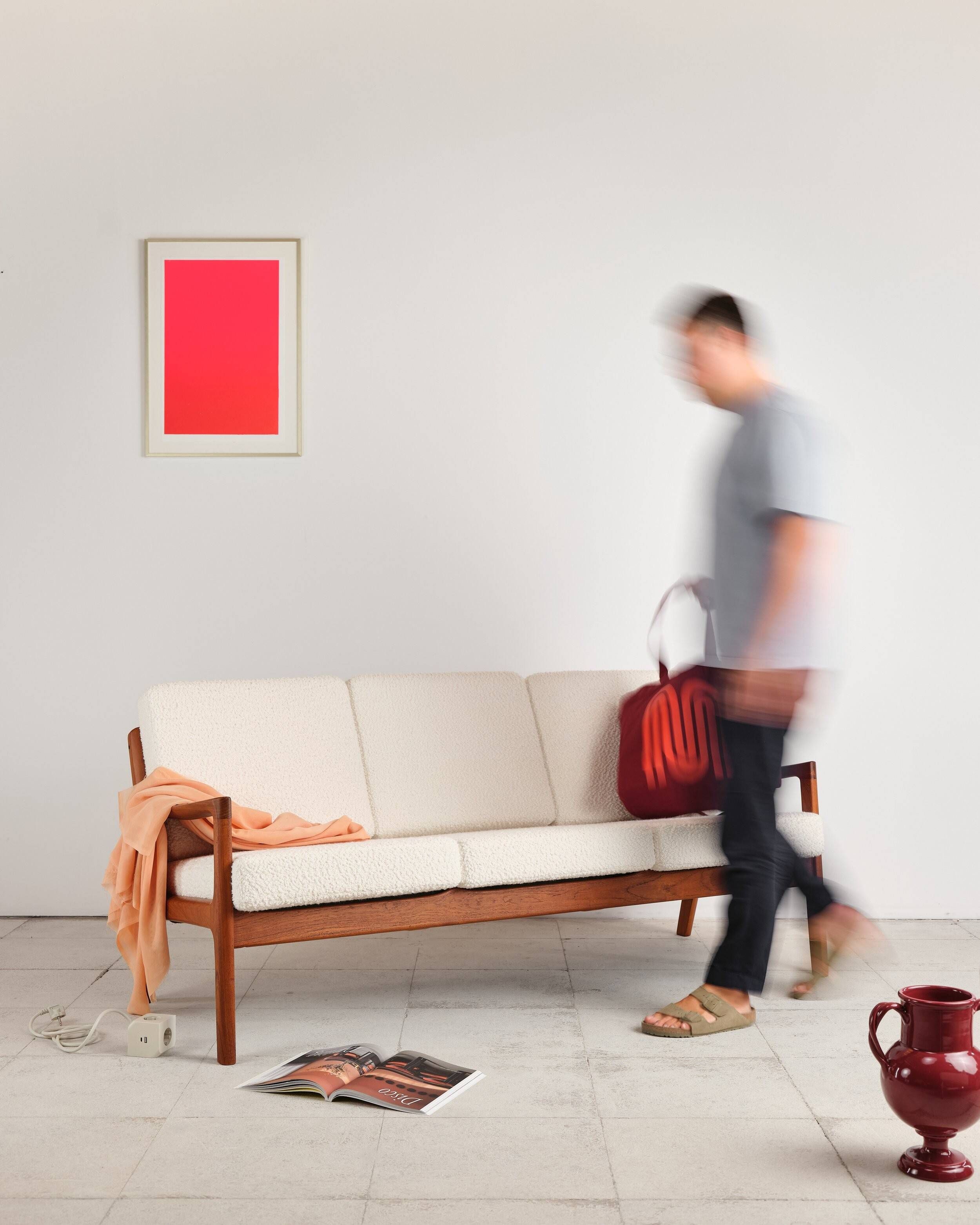 Senator 3-seater sofa in teak by Ole Wanscher, Denmark, 1950s.
