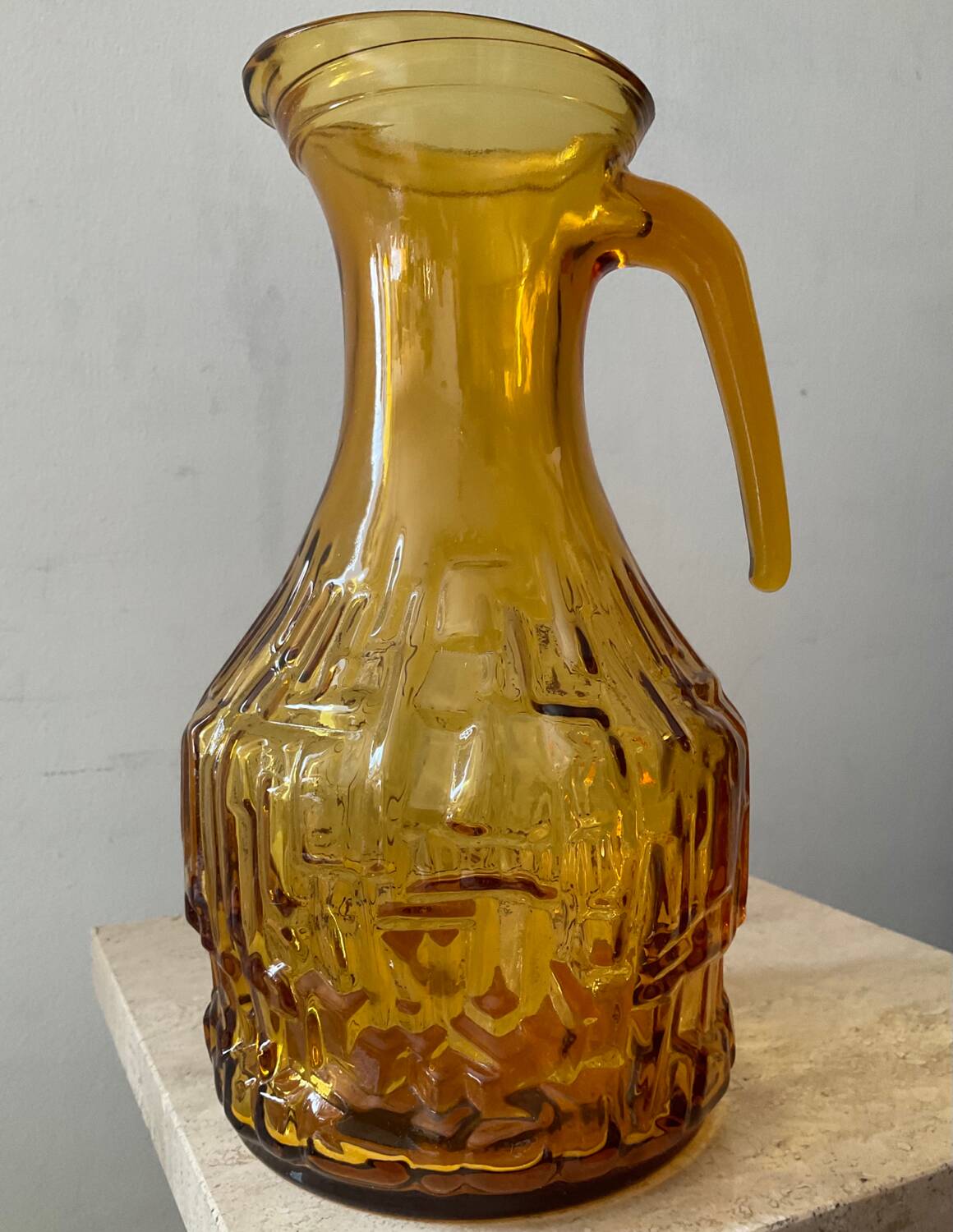 Series of 6 glasses and carafe from the 70s Italy