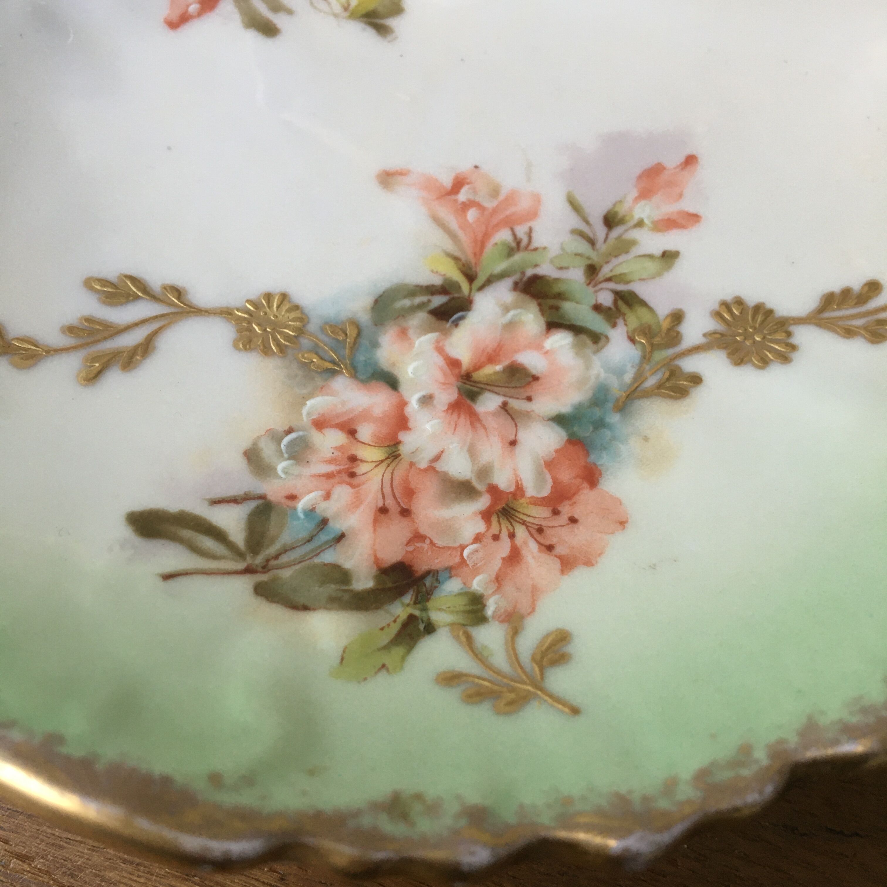 trilobed porcelain dish Limoges