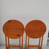 Pair of Burgundian Winegrower Folding Tables