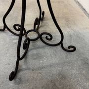 Outdoor table signed Grandi Maioliche Ficola hand-painted Italy