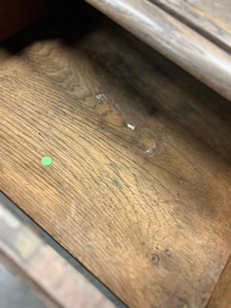 Antique wooden desk/side table with drawers