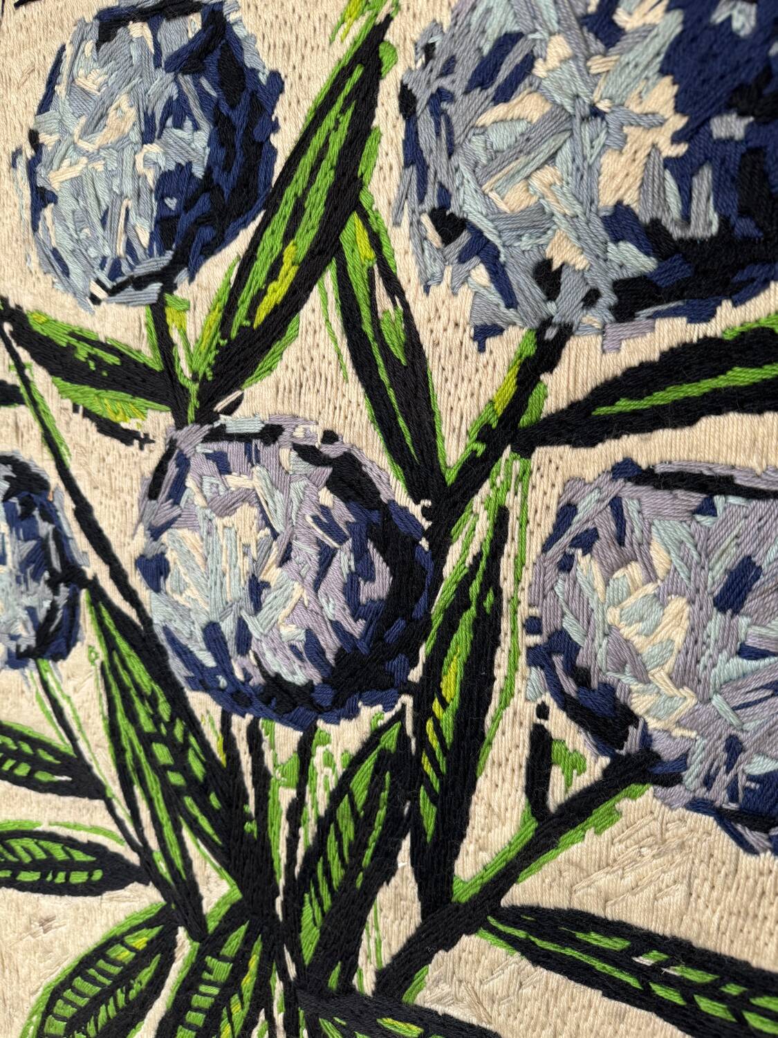 Tapestry Hortensias Bernard Buffet 70s