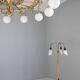 Decorative brass chandelier, 1980s