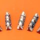 1920s-1940s 5 Tunisian Ceramic Knife Rests Nabeul