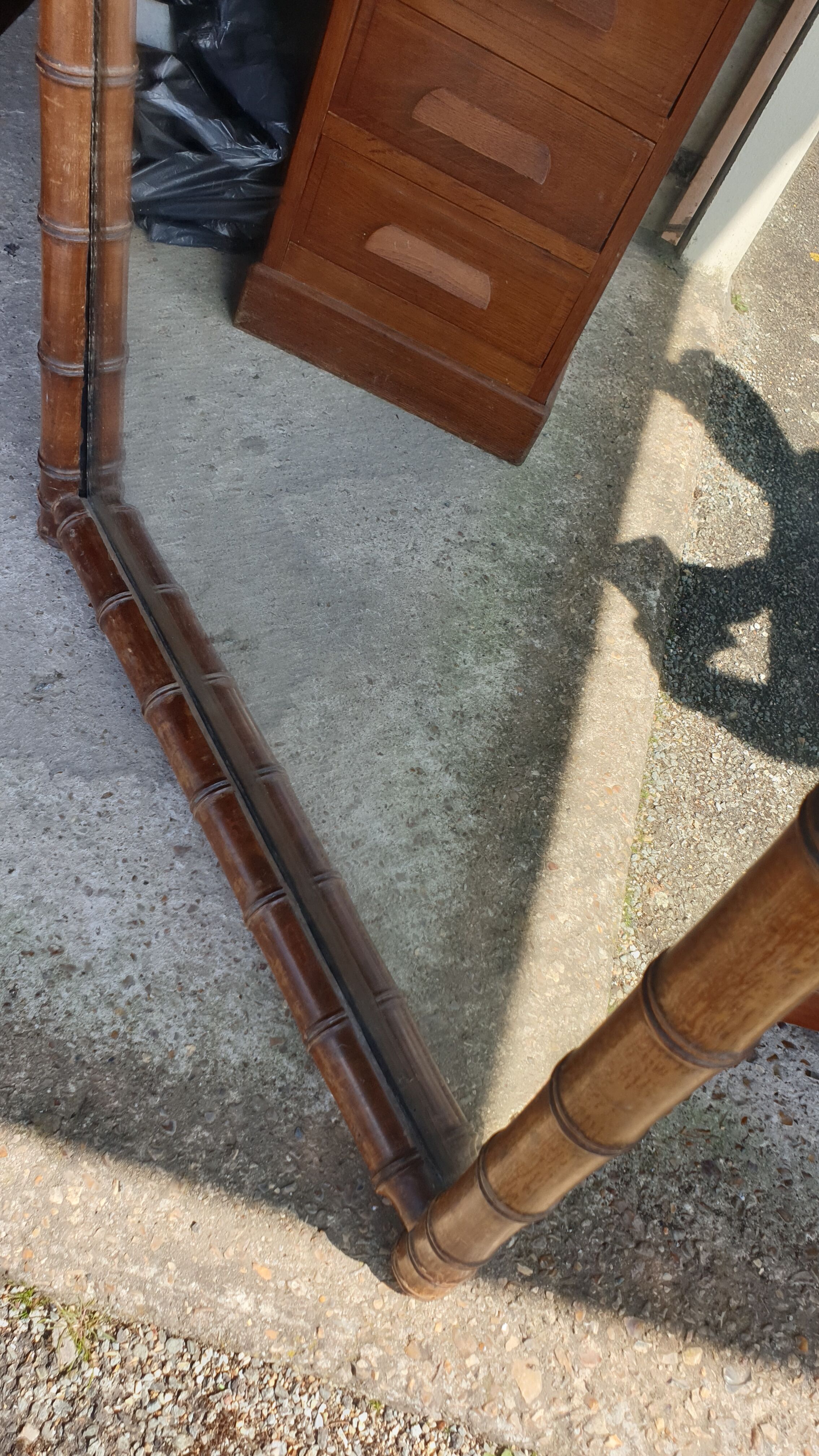 Colonial mirror late nineteenth 130x74cm