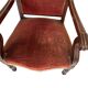 Pair of Louis Philippe armchairs in solid mahogany