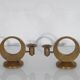 Pair of brass candlesticks by Arthur Pe for Kolback