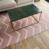 Green marble coffee table