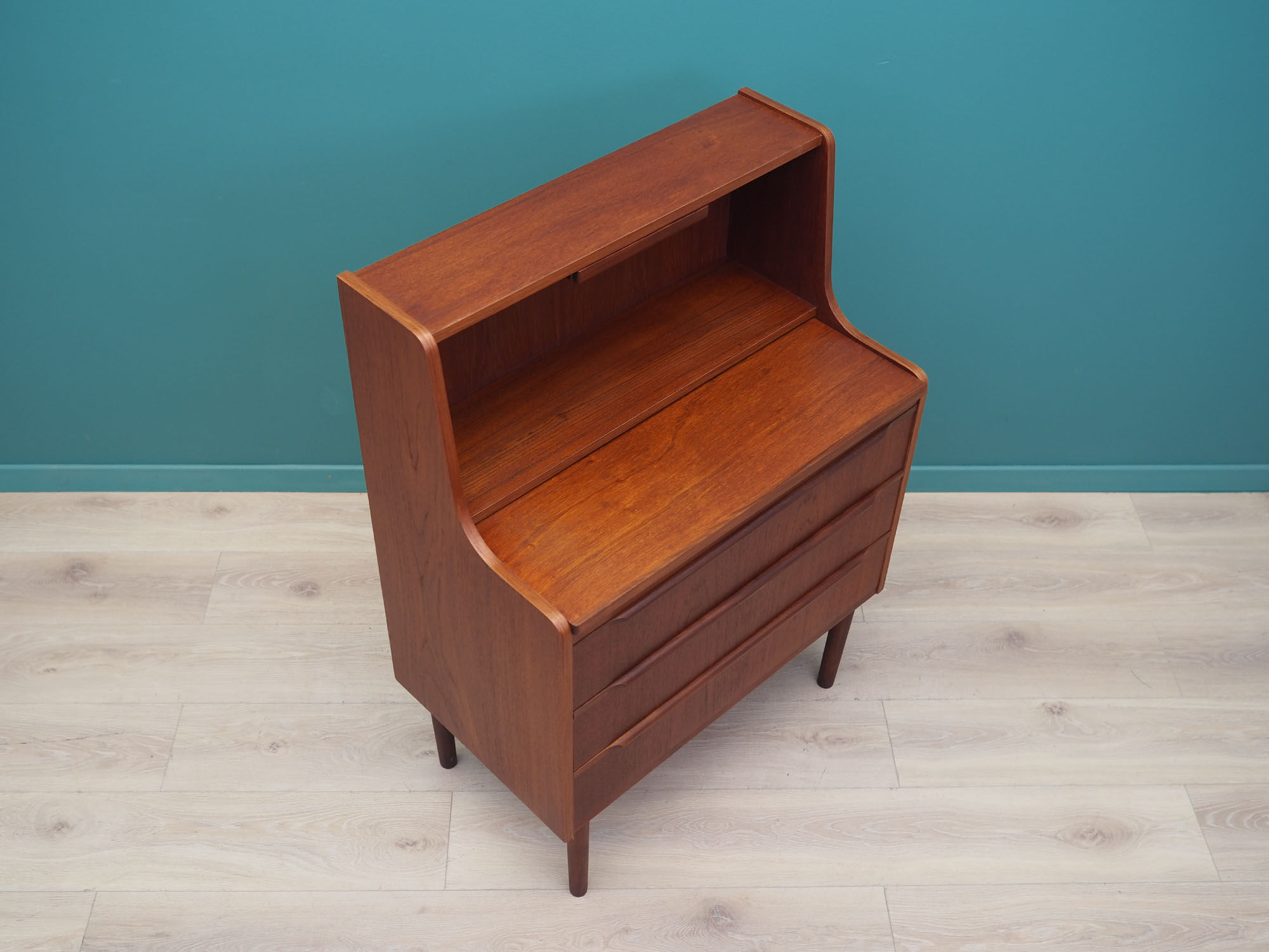 Teak Secretary, Danish design, 1970s, production: Denmark