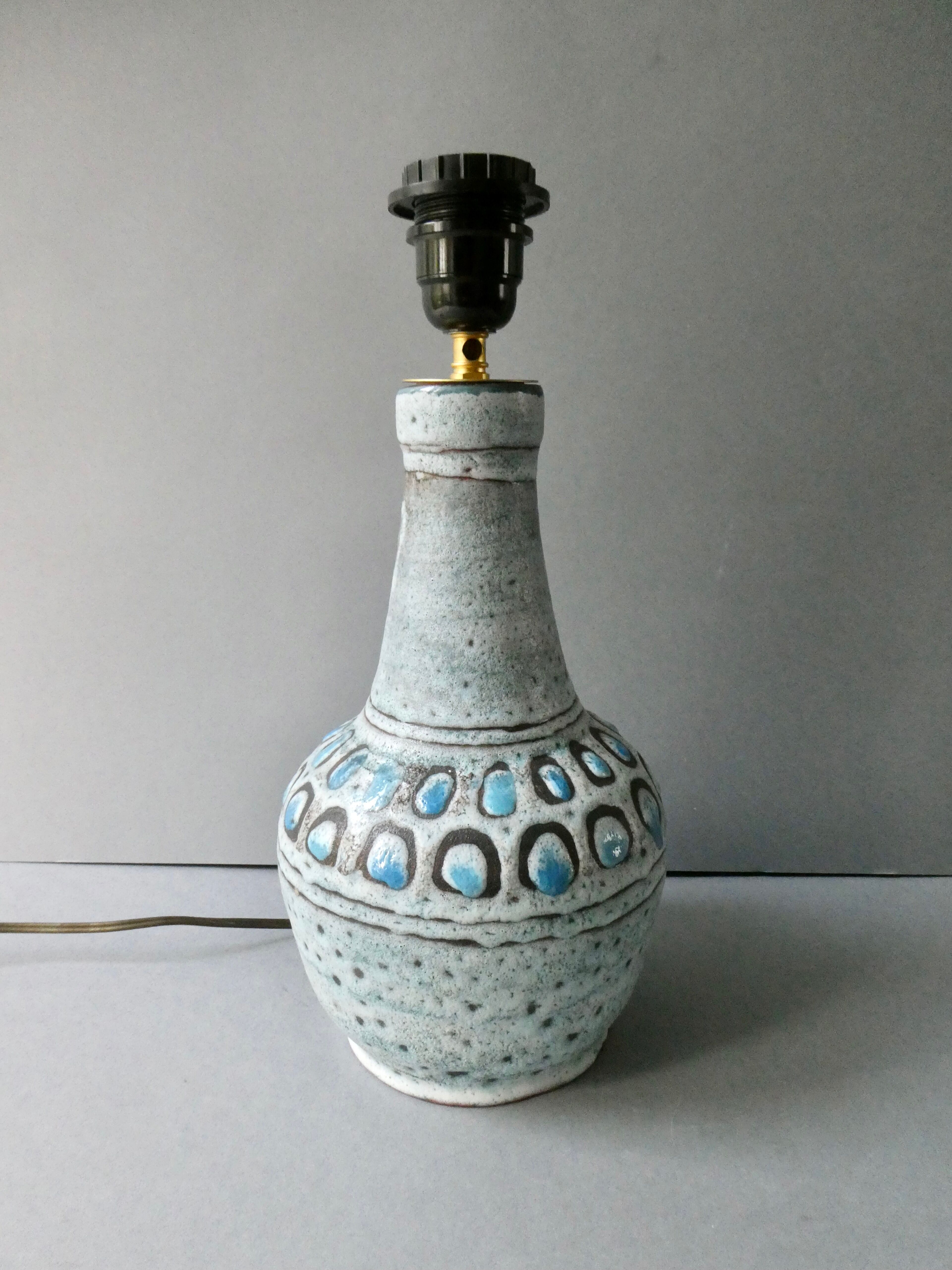 cramic lamp Danuta Le Henaff Larmor Beach, 70s