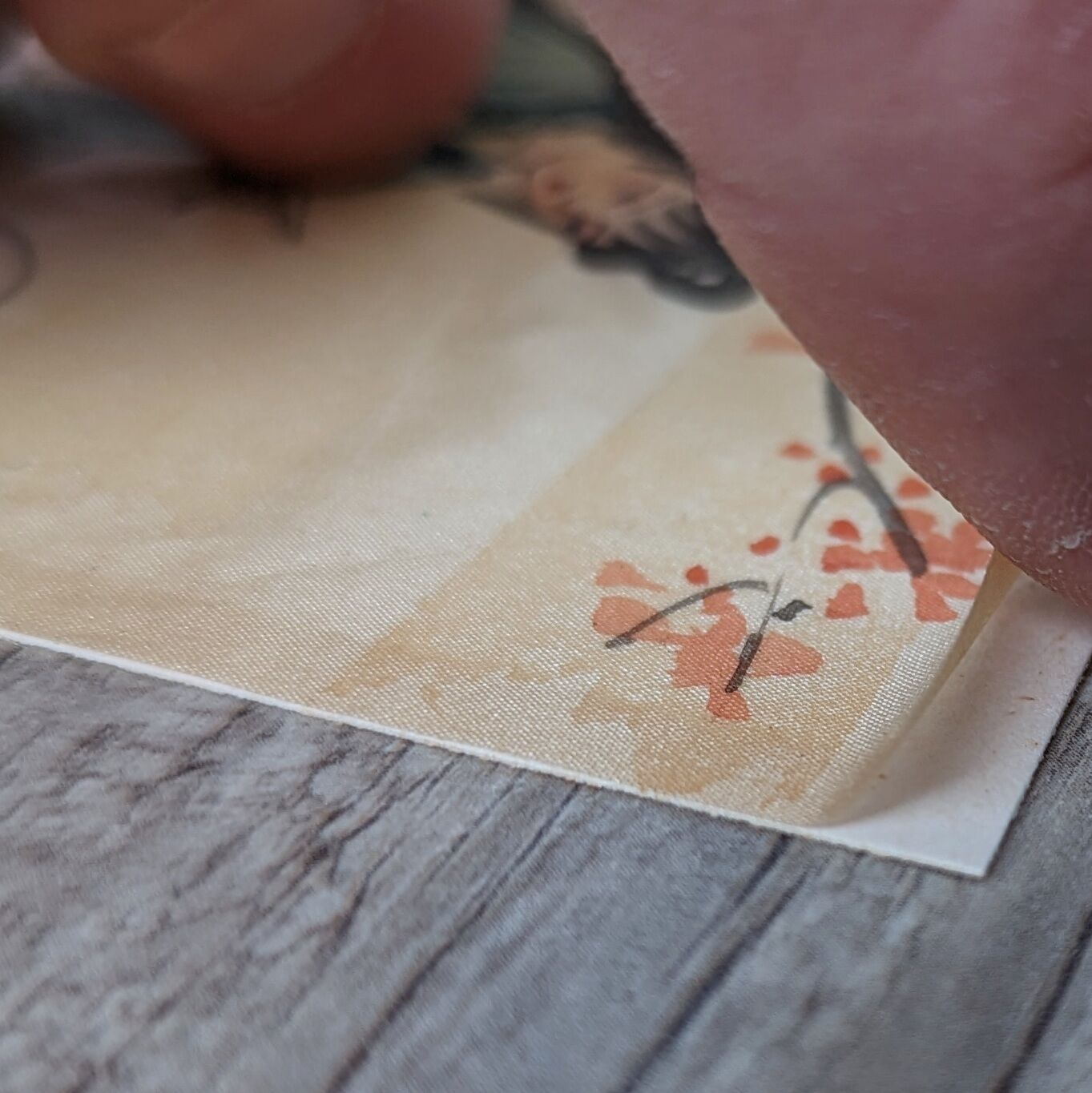 Chinese print "young beauties with a fan" twentieth century