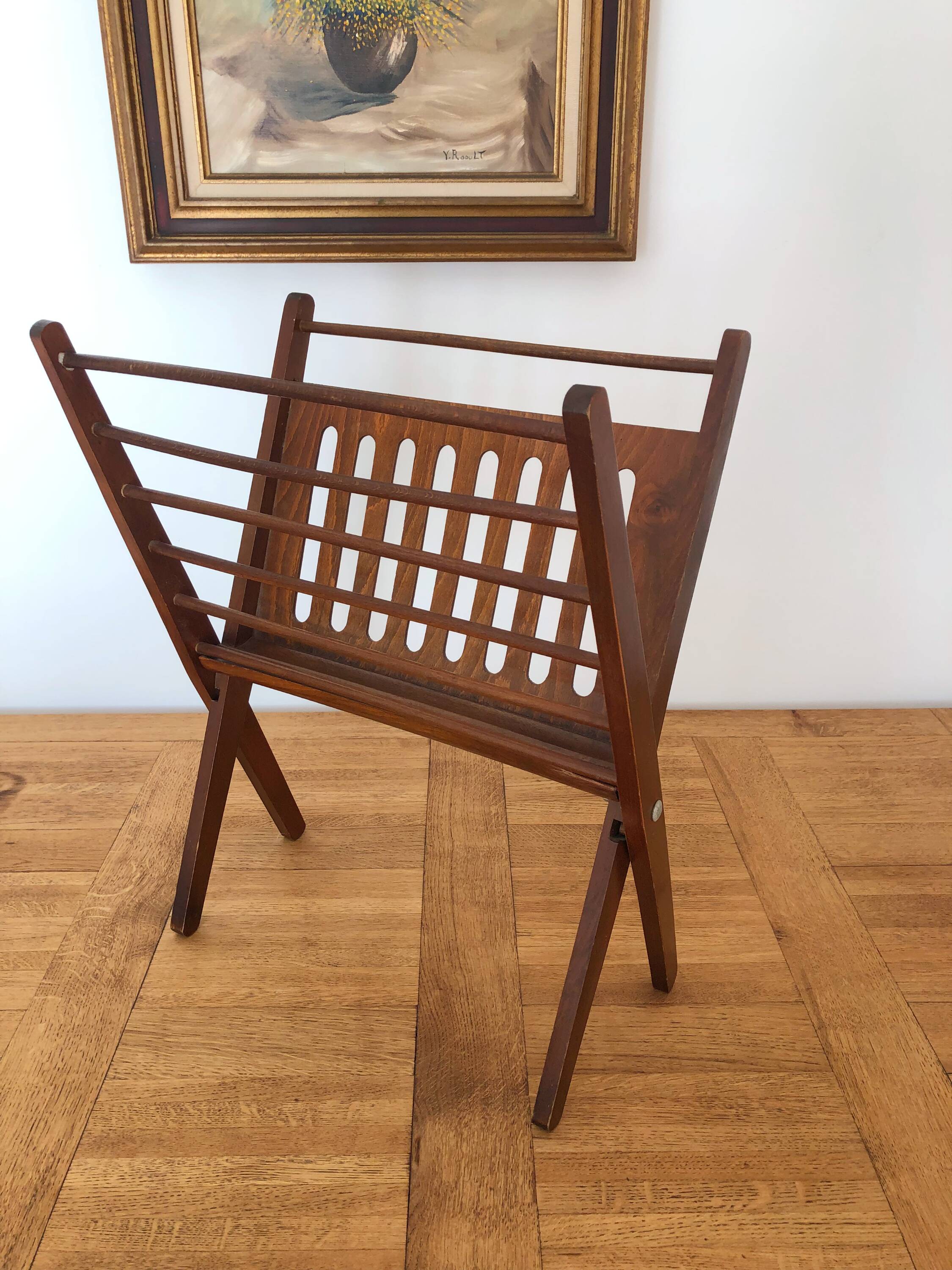 Scandinavian magazine rack, Cees Braakman, 1960s