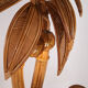 Lampadaire « palmier-cocotier » en rotin
