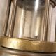 Old miner's lamp with baccarat glass