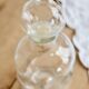 Vintage glass carafe with stopper